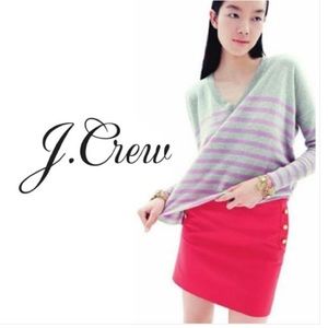 JCrew postage stamp sailor nautical mini skirt 4